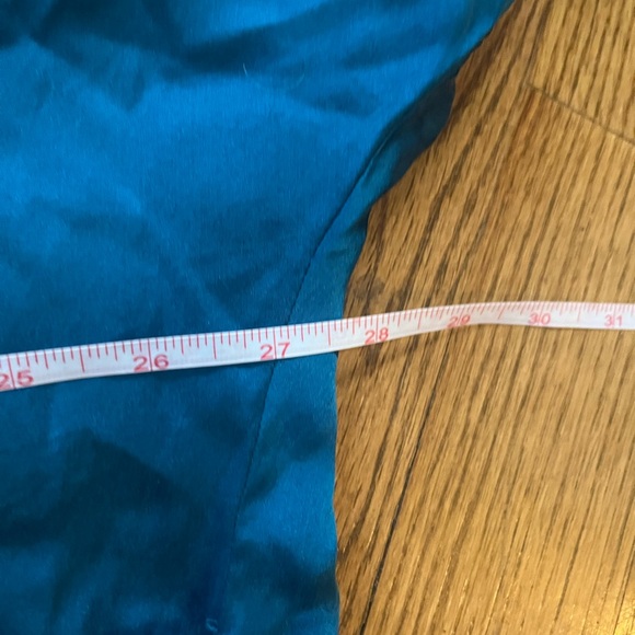 Vintage Victoria’s Secret Gold Label Teal Silk Short Kimono Robe (no belt) OSFA - Picture 8 of 10